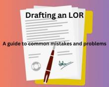 Drafting an LOR - A guide to common mistakes and problems